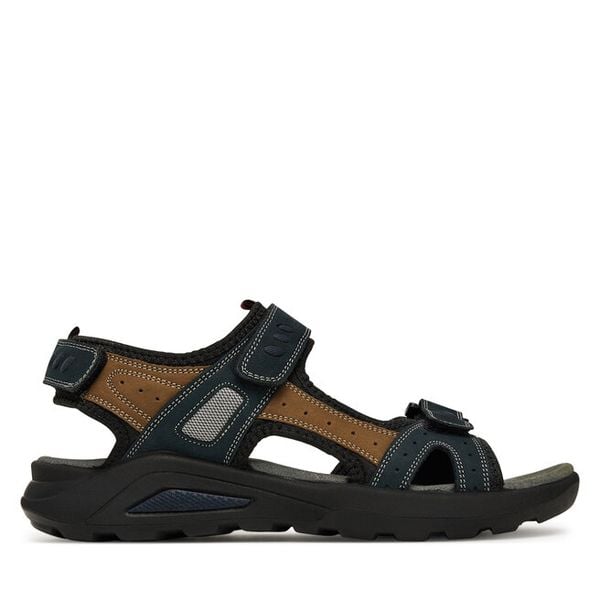 Sandały Manitu. Niebieskie sandały męskie Manitu, bez wzorów, bez zapięcia. Za 319.99 zł.