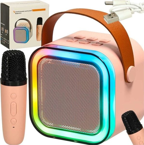 Zestaw do karaoke mikrofon + głośnik przenośny BLUETOOTH USB LED różowy Kik sp. z o.o. sp. k. Czerwone głośniki przenośne LEXIBOOK. Za 46.00 zł.
