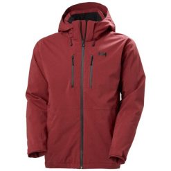 Kurtka narciarska Helly Hansen Juniper 3.0. Czerwone kurtki sportowe męskie Helly Hansen, na zimę, m, bez wzorów, bez kaptura, narciarskie. Za 1,399.00 zł.