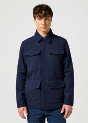 WRANGLER MĘSKA KURTKA TRANSITIONAL JACKET DARK NAVY 112357212 W4H6018200. Niebieskie kurtki męskie Wrangler, l, bez wzorów, bez kaptura. Za 499.99 zł.