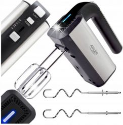 Mikser Adler Mikser ręczny robot kuchenny 800W turbo 5 prędkości Inox. Roboty kuchenne Adler. Za 229.68 zł.