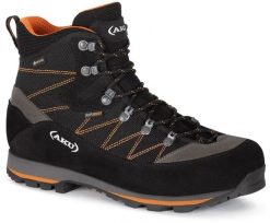 Buty trekkingowe męskie Aku M'S TREKKER LITE III WIDE GTX, black/ orange, 40. Czarne trekkingi męskie Aku, bez zapięcia. Za 687.87 zł.