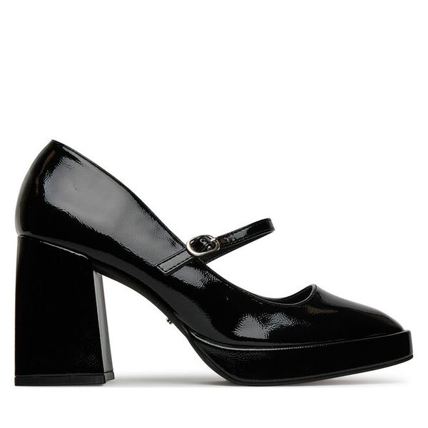 Półbuty DeeZee. Czarne półbuty damskie DeeZee, bez wzorów, bez obcasa, na obcasie, bez zapięcia. Za 149.99 zł.