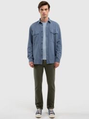 Spodnie męskie joggers khaki Joggse 303. Zielone jeansy męskie BIG STAR, z denimu, retro. W wyprzedaży za 219.99 zł.