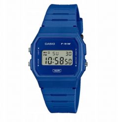 Zegarek CASIO Unisex F-91WB-2A1DF + BOX. Zegarki męskie Casio, bez wzorów. Za 119.38 zł.