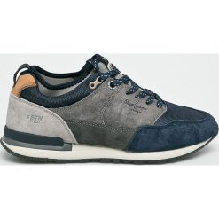 Pepe Jeans - Buty. Czarne buty sportowe męskie Pepe Jeans, bez wzorów, z gumy, bez zapięcia, Adidas Advantage, climacool (adidas). W wyprzedaży za 239.90 zł.