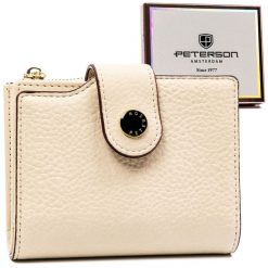 Portfel damski Peterson PTN 012-HB ecru. Portfele damskie Peterson, ze skóry ekologicznej. Za 54.00 zł.