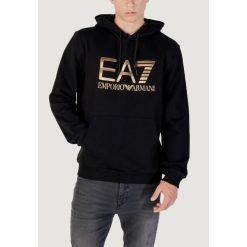Bluza Mężczyzna EA7. Czarne bluzy męskie EA7, m, bez wzorów, z bawełny, bez ramiączek, bez kaptura. Za 441.25 zł.