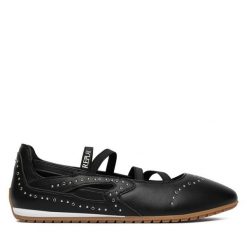 Baleriny REPLAY. Czarne balerinki damskie Replay, bez wzorów, bez obcasa, bez zapięcia. Za 349.99 zł.