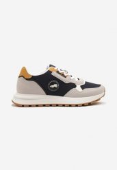 Niebieskie Buty Sportowe z Przeszyciami i Ozdobną Naszywką Palianea. Niebieskie buty sportowe męskie Born2be, z aplikacjami, z jeansu, bez zapięcia. Za 84.99 zł.