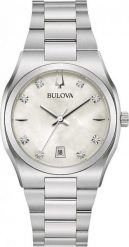 Zegarek Bulova Zegarek damski Bulova 96P218 srebrny. Szare zegarki damskie Bulova, srebrne. Za 1,095.00 zł.