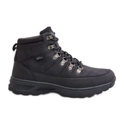Ocieplane Buty Trekkingowe Męskie Lee Cooper LCJ-24-03-3034M Czarne. Czarne trekkingi męskie z polaru, bez zapięcia. Za 299.42 zł.