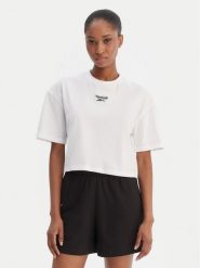 Reebok T-Shirt Klara RK25503CCW Biały Relaxed Fit. Białe t-shirty damskie Reebok, l, bez wzorów, z bawełny, bez kołnierzyka, bez ramiączek. Za 69.99 zł.