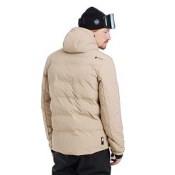 Kurtka puchowa Protest Superior 23. Brązowe kurtki sportowe męskie Protest, na zimę, m, bez wzorów, z puchu, bez kaptura, narciarskie. Za 851.50 zł.