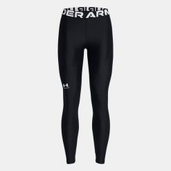 Legginsy treningowe damskie UNDER ARMOUR szybkoschnące termoaktywne. Czarne legginsy damskie Under Armour, bez wzorów. Za 130.88 zł.
