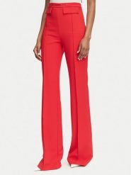 Elisabetta Franchi Spodnie materiałowe PA-196-66E2-V360 Czerwony Palazzo Fit. Czerwone spodnie materiałowe damskie Elisabetta Franchi, bez wzorów, z materiału. Za 1,539.00 zł.