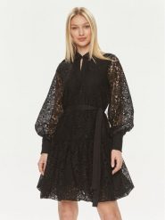 Bruuns Bazaar Sukienka koktajlowa Avril BBW3835 Czarny Regular Fit. Czarne sukienki damskie Bruuns Bazaar, bez wzorów, z syntetyku, wizytowe, bez kołnierzyka, bez ramiączek. Za 879.99 zł.