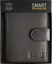 KORUMA Portfel męski skórzany z ochroną RFID BLOCK SM-906GBR Uniwersalny. Brązowe portfele męskie KORUMA, bez wzorów. Za 109.99 zł.