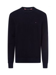 Tommy Hilfiger sweter Mężczyźni Bawełna niebieski, XL. Niebieskie swetry męskie Tommy Hilfiger, m, bez wzorów, z bawełny, bez kołnierzyka, bez ramiączek. Za 409.95 zł.