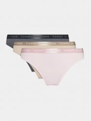 Tommy Hilfiger Komplet 3 par stringów UW0UW04480 Kolorowy. Majtki damskie Tommy Hilfiger, z bawełny. Za 129.99 zł.