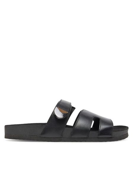 Lasocki Klapki CEO-GRD-22010-02 Czarny. Czarne klapki damskie Lasocki, bez wzorów, ze skóry, bez obcasa, bez zapięcia. Za 139.99 zł.