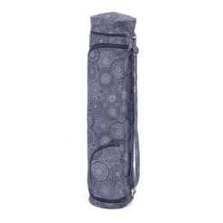 Bawełniana torba na matę do jogi Bodhi Asana Bag 70 - granatowy. Niebieskie torby sportowe męskie BODHI, bez wzorów, z bawełny. Za 119.99 zł.