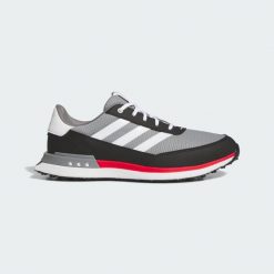 Buty S2G Spikeless 24 Golf. Białe swetry męskie Adidas, s, bez wzorów, z materiału, sportowe, bez kołnierzyka, bez ramiączek. Za 449.00 zł.