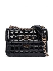 Guess Torebka Nadira Mini HWQT84 24780 Czarny. Czarne torebki do ręki damskie Guess, z aplikacjami, ze skóry, bez dodatków. Za 419.99 zł.