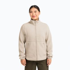 Bluza polarowa damska Jack Wolfskin Lite Curl Full Zip. Brązowe bluzy damskie Jack Wolfskin, s, bez wzorów, z materiału, bez ramiączek, bez kaptura. Za 399.99 zł.