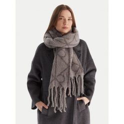 Szalik Calvin Klein. Szare szaliki damskie Calvin Klein, bez wzorów. Za 429.99 zł.