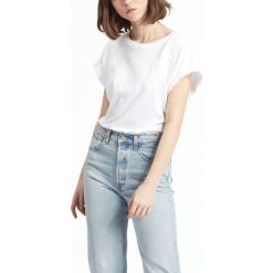 Levi's Elma Koszulka Biały. Białe bluzki damskie Levi's®, s, bez wzorów, z bawełny, bez kołnierzyka, bez ramiączek. Za 154.95 zł.