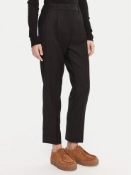 Weekend Max Mara Spodnie materiałowe Caldaia 2525136152 Czarny Regular Fit. Czarne spodnie materiałowe damskie Weekend Max Mara, bez wzorów, z materiału. Za 899.99 zł.