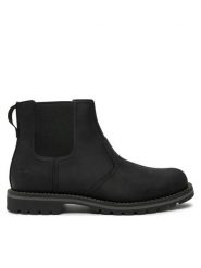 Timberland Sztyblety Larchmont TB1A2NHW0151 Czarny. Czarne botki męskie Timberland, bez wzorów, ze skóry, bez obcasa, bez zapięcia. Za 599.99 zł.