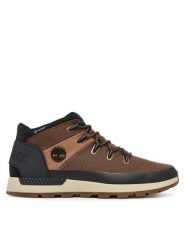 Timberland Trzewiki Sprint Trekker Mid Lc Waterproof TB0A6CRBEJU1 Brązowy. Brązowe botki męskie Timberland, bez wzorów, z materiału, bez obcasa, bez zapięcia. Za 549.99 zł.