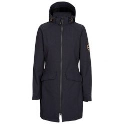 Kurtka Damska Maria Soft Shell. Czerwone kurtki sportowe damskie Trespass, m, bez wzorów, z elastanu, bez ramiączek, z kapturem, trekkingowe. Za 898.99 zł.