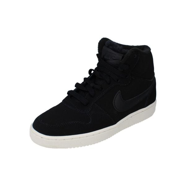 Buty do chodzenia damskie Nike Wmns Ebernon Mid Se. Czarne obuwie sportowe damskie Nike, bez wzorów, bez zapięcia, do koszykówki. Za 320.30 zł.