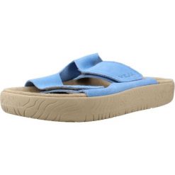 Sandały VEJA SA3221353A Niebieski. Niebieskie sandały damskie Veja, bez wzorów, ze skóry, bez obcasa, bez zapięcia. Za 381.99 zł.