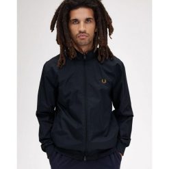 Kurtka męska Brentham marki Fred Perry. Niebieskie kurtki sportowe męskie Fred Perry, m, bez wzorów, z nylonu, bez kaptura, trekkingowe. Za 804.45 zł.