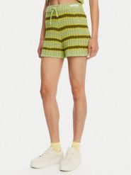 Element Szorty materiałowe Flip Knit ELJNS00118 Zielony Regular Fit. Zielone szorty damskie Element, bez wzorów, z bawełny. Za 129.99 zł.