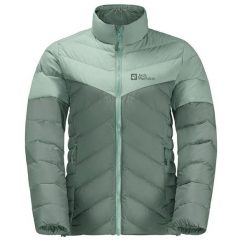 Kurtka turystyczna damska Jack Wolfskin Tundra Down. Zielone kurtki sportowe damskie Jack Wolfskin, l, bez wzorów, z poliamidu, bez ramiączek, bez kaptura. Za 532.00 zł.