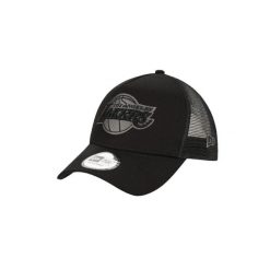 Czapka z daszkiem New Era 9FORTY LA Los Angeles Lakers Trucker 12523911. Czarne czapki damskie New Era, bez wzorów, sportowe. Za 120.97 zł.