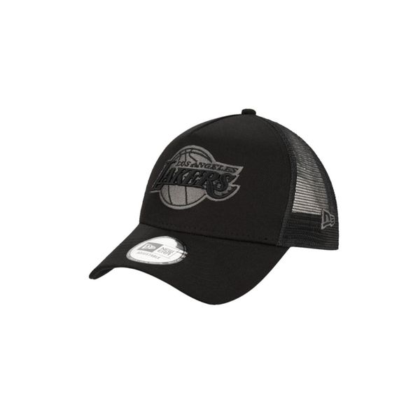 Czapka z daszkiem New Era 9FORTY LA Los Angeles Lakers Trucker 12523911. Czarne czapki damskie New Era, bez wzorów, sportowe. Za 126.47 zł.