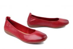 JOSEF SEIBEL 74801 133 450 Fenja 01 hibiscus, baleriny damskie. Czerwone balerinki damskie Josef Seibel, bez wzorów, ze skóry, bez obcasa, bez zapięcia. Za 305.92 zł.