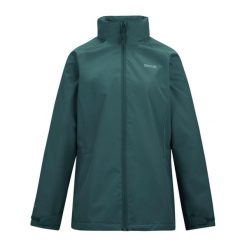 Kurtka Wodoodporna Damska Daysha II. Zielone kurtki sportowe damskie Regatta, l, bez wzorów, z elastanu, bez ramiączek, z kapturem, trekkingowe. Za 238.99 zł.
