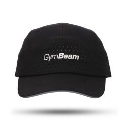Czapka unisex sportowa przewiewna czarna Streamline. Czarne czapki damskie GYMBEAM, bez wzorów, z elastanu, sportowe. Za 59.90 zł.