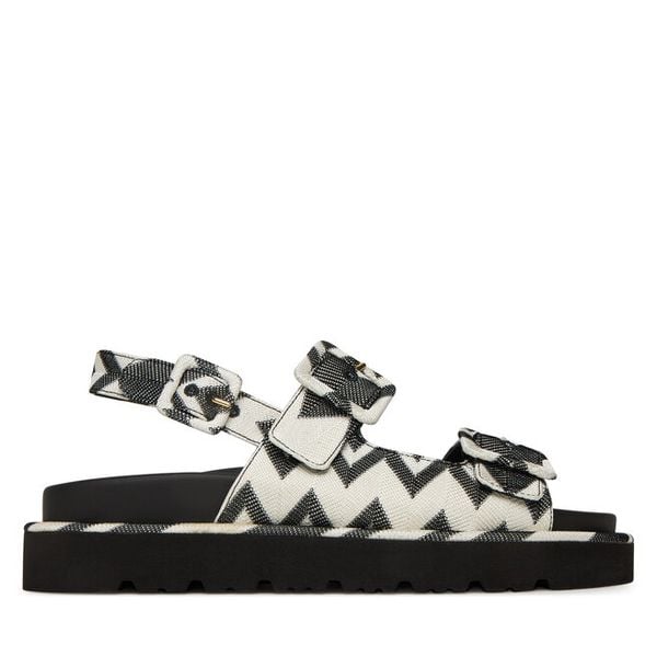 Sandały M Missoni. Białe sandały damskie M Missoni, bez wzorów, bez obcasa, na płaskiej podeszwie, bez zapięcia. Za 2,969.00 zł.