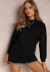 Czarna Bluza Alcousa. Czarne bluzy damskie Renee, s, bez wzorów, z dzianiny, casualowe, bez ramiączek, bez kaptura. Za 69.99 zł.