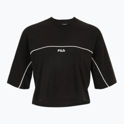 Koszulka damska FILA Loobu Blocked. Czarne bluzki damskie Fila, m, bez wzorów, sportowe, bez kołnierzyka, bez ramiączek. Za 86.99 zł.