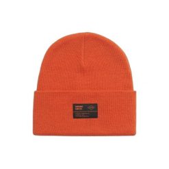 Czapka dzianinowa Surplus damska Superdry. Brązowe czapki damskie Superdry, bez wzorów, z dzianiny, biznesowe. Za 126.65 zł.