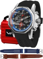 Zegarek męski Vostok Europe YM86-640A696SB czarny. Czarne zegarki męskie Vostok Europe, bez wzorów. Za 6,808.05 zł.